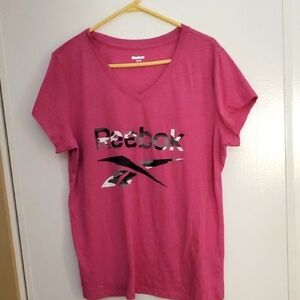 Reebok Pink Crew Neck Tee